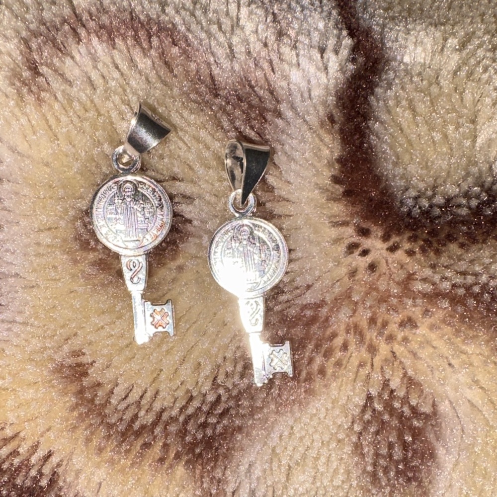 Silver Religious Key Pendants